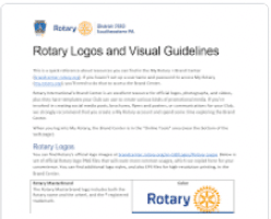 Using Rotary logos and branding TN